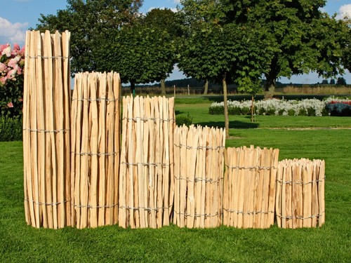Hazel wood fence roll - fence, 5m