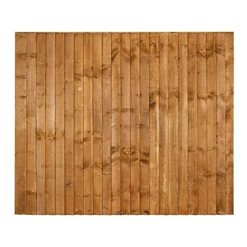 6x6ft brown closeboard fence - brown,