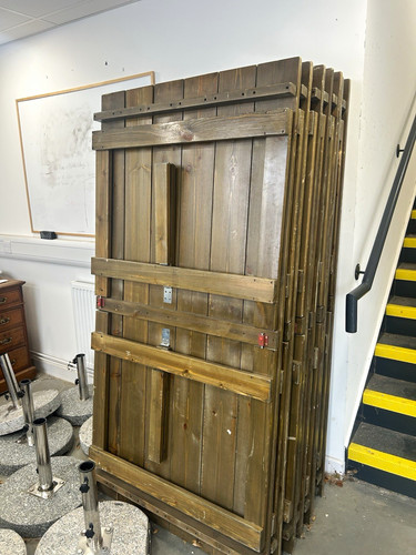 Wooden vintage 6x3 trestles - wooden,