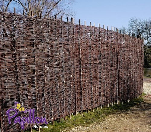 Hurdle fence panel fencing - fence,