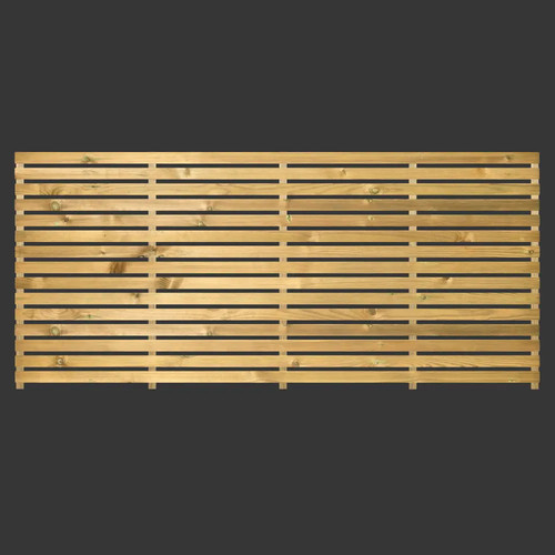 Single slatted fence panel - panel,