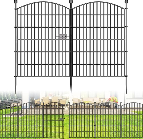 Panel metal garden fence - 10,