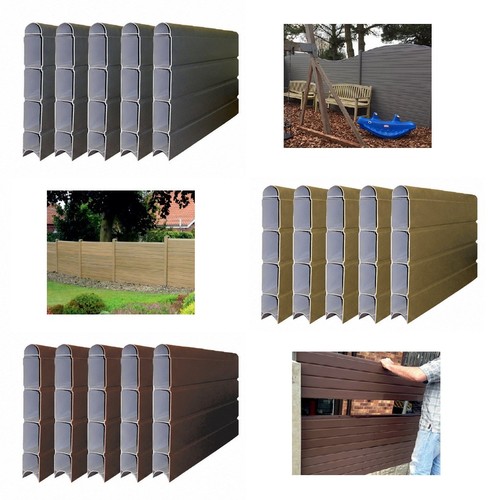 Composite plastic fence - plastic, panels