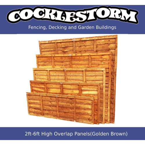 2ft 6ft high overlap timber - 2ft-6ft,