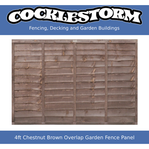 4ft high 6ft - wide, chestnut