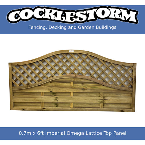 High 6ft wide timber - 0.7m,