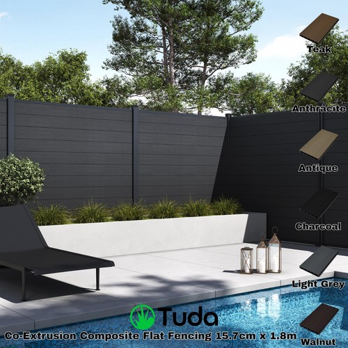 Composite flat fence boards - composite,