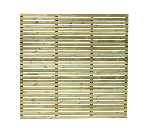 Slatted pressure treated - , fence