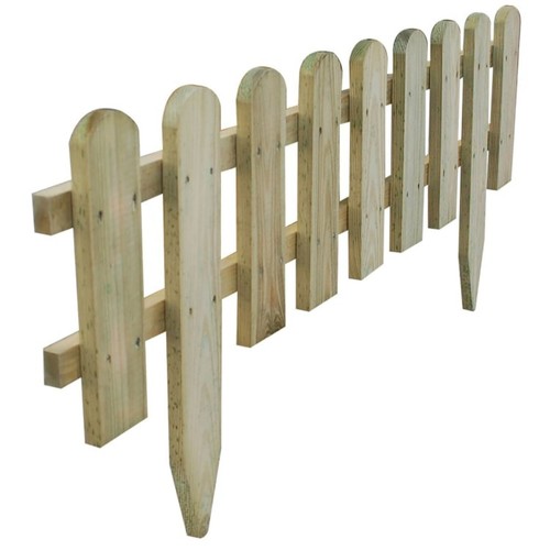 Wooden picket fence garden - wooden,